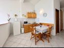 Apartments Mira - 10 m from beach: SA3(2), SA4(2), A5(2+2) Zaostrog - Riviera Makarska  - Studio apartment - SA4(2): kitchen and dining room