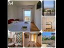 Apartments Mir - free parking: SA2(2), SA3(2), A4(2+2), A5(6+1) Zivogosce - Riviera Makarska  - Apartment - A4(2+2): detail