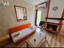 Apartments Mir - free parking: SA2(2), SA3(2), A4(2+2), A5(6+1) Zivogosce - Riviera Makarska  - Apartment - A5(6+1): living room