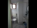 Apartments Jadranko - 150 m from sea: A1 plavi(2+1), A2 smeđi(2) Jezera - Island Murter  - Apartment - A1 plavi(2+1): bathroom with toilet
