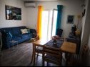 Apartments Jadranko - 150 m from sea: A1 plavi(2+1), A2 smeđi(2) Jezera - Island Murter  - Apartment - A1 plavi(2+1): living room