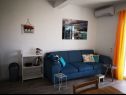 Apartments Jadranko - 150 m from sea: A1 plavi(2+1), A2 smeđi(2) Jezera - Island Murter  - Apartment - A1 plavi(2+1): living room