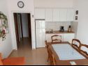 Apartments Nina - sea view family apartments SA1A(3), A1Donji(2+1), A3(6), A4(4+1), A5(6), A6(4) Celina Zavode - Riviera Omis  - Apartment - A5(6): kitchen and dining room