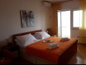 Apartments Paradiso with gorgeous sea view: A1 Doris (4+2), SA2 Petra (2+2), SA3 Nina (2) Lokva Rogoznica - Riviera Omis  - Apartment - A1 Doris (4+2): bedroom