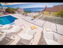 Apartments Saga 2 - with swimming pool A6(4+1), A7 (2+2), A8 (4+1) Lokva Rogoznica - Riviera Omis  - terrace