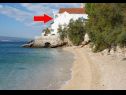 Apartments Gorda - by the sea: A1(2+2) Pisak - Riviera Omis  - beach