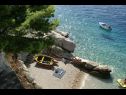 Apartments Mirja - only 50 m from sea: A1(2+2) Pisak - Riviera Omis  - beach
