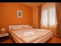 Apartments KarolinaS - parking: A1-Yellow(2), A2-Green(2), A3-White(2), A4-Pink(4), SA5(2) Novalja - Island Pag  - Apartment - A3-White(2): bedroom