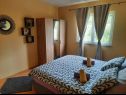 Apartments Robi- swimming pool and beautiful garden A1-žuti(5), A2-crveni(5), A3(3+1) Kampor - Island Rab  - Apartment - A2-crveni(5): bedroom