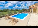 Holiday home Brist - with pool: H(8) Drinovci - Riviera Sibenik  - Croatia - swimming pool (house and surroundings)