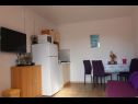 Apartments Đurđa - close to the sea A1(4), A2(2) Pirovac - Riviera Sibenik  - Apartment - A2(2): kitchen and dining room