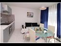 Apartments Elvi - amazing position & parking: A1 mali(2+1), A2(2+2), A3(4+1), A4 gornji(4+1), A5(2+1) Primosten - Riviera Sibenik  - Apartment - A3(4+1): kitchen and dining room