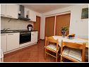 Apartments Elvi - amazing position & parking: A1 mali(2+1), A2(2+2), A3(4+1), A4 gornji(4+1), A5(2+1) Primosten - Riviera Sibenik  - Apartment - A4 gornji(4+1): kitchen and dining room