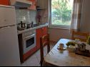 Apartments Jak - parking and BBQ: A1(2), A2(2), A3(4) Vodice - Riviera Sibenik  - Apartment - A3(4): kitchen and dining room