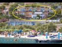 Apartments Rose - 30 m from the beach: A1(2+1), A2(2+1), A3(2+1), A4(2+1), A5(2+1) Seget Vranjica - Riviera Trogir  - beach
