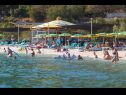 Apartments Rose - 30 m from the beach: A1(2+1), A2(2+1), A3(2+1), A4(2+1), A5(2+1) Seget Vranjica - Riviera Trogir  - beach