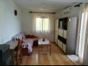 Apartments Igi - in the beach camp: A1 Porat (6), A2 Porat(6) Susica - Island Ugljan  - Apartment - A1 Porat (6): living room