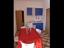Apartments Sor - on the beach: SA1(2+1), A1(4+1), A2(2+2), A3(2+2) Bibinje - Zadar riviera  - Apartment - A1(4+1): kitchen and dining room