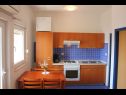 Apartments Ante - 50m from the sea: A1 plavi(2+2), A2 zuti(2+2) Posedarje - Zadar riviera  - Apartment - A1 plavi(2+2): kitchen and dining room